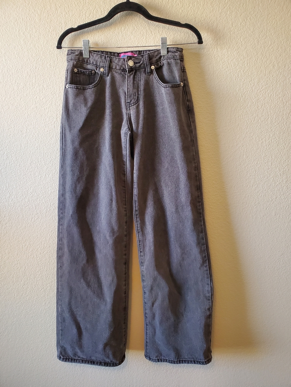 Edikted Washed Black Wide Leg Jeans
